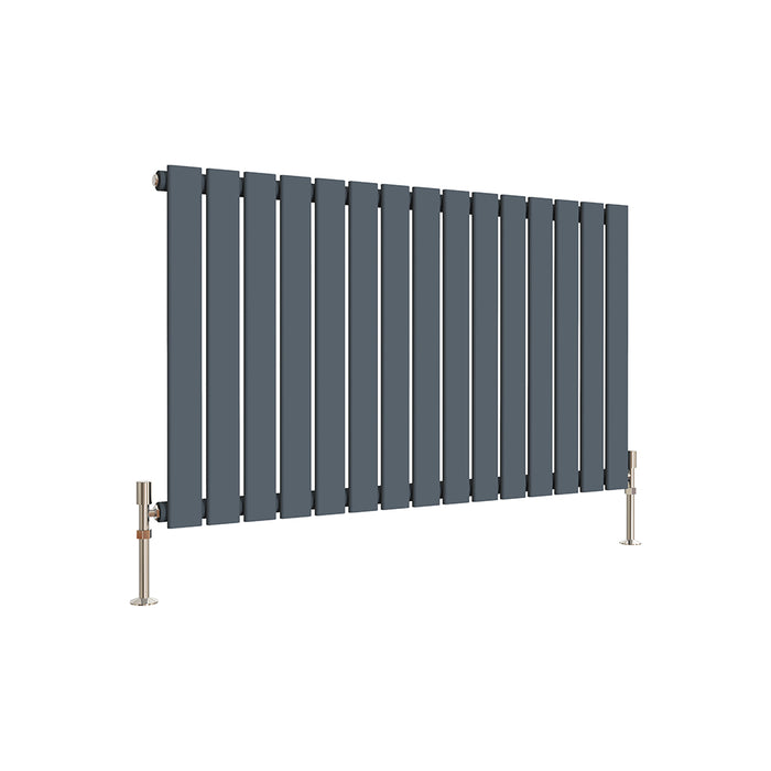 Flat Panel Anthracite & White & Black Horizontal Designer Radiator