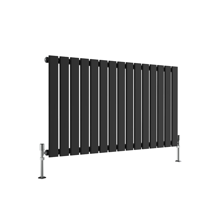 Flat Panel Anthracite & White & Black Horizontal Designer Radiator