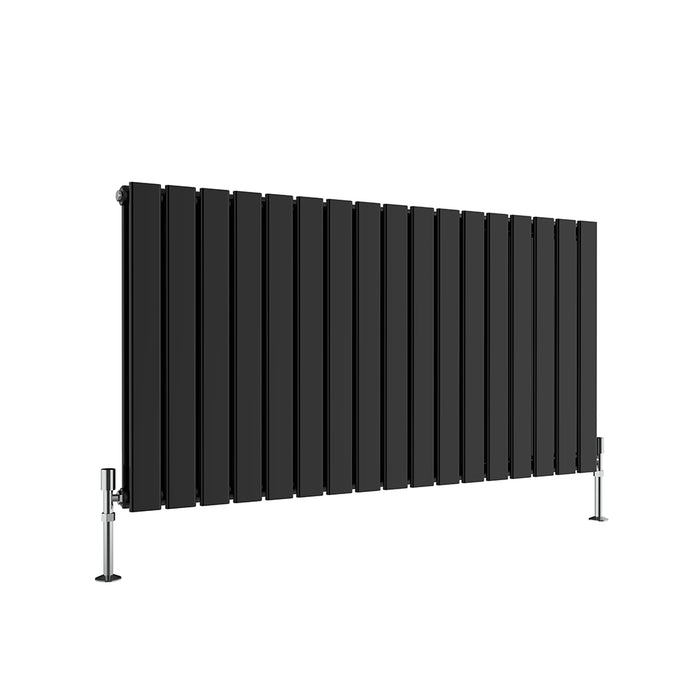 Flat Panel Anthracite & White & Black Horizontal Designer Radiator