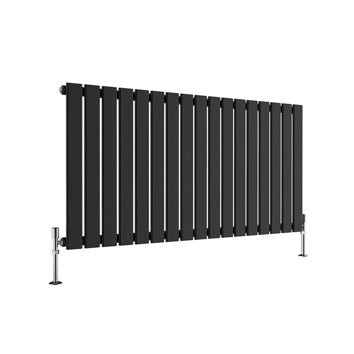 Flat Panel Anthracite & White & Black Horizontal Designer Radiator