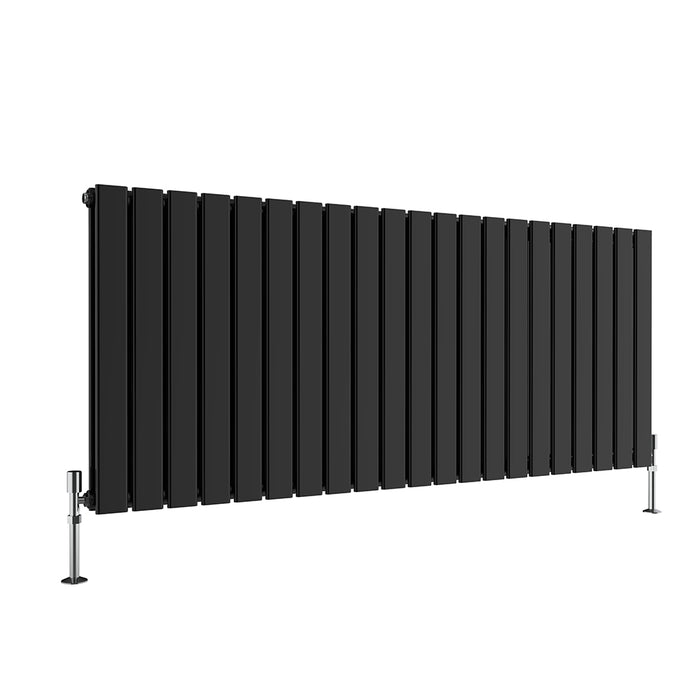 Flat Panel Anthracite & White & Black Horizontal Designer Radiator