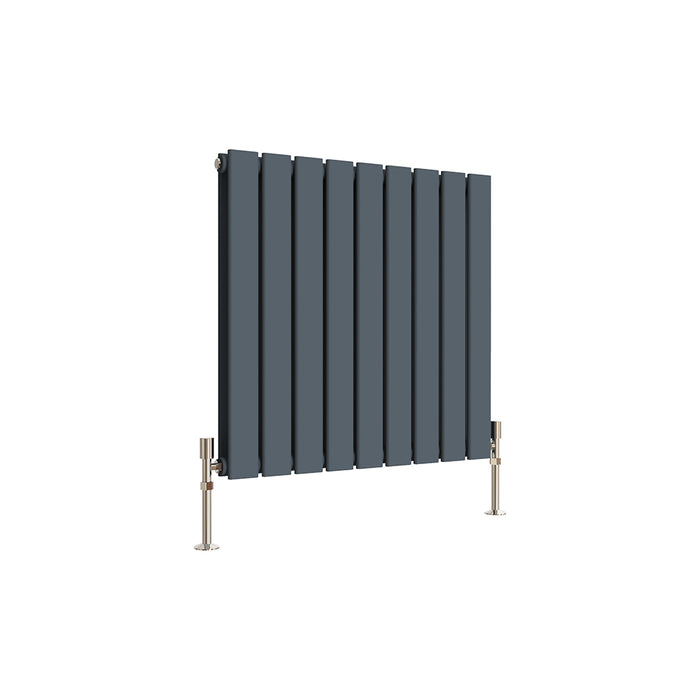 Flat Panel Anthracite & White & Black Horizontal Designer Radiator