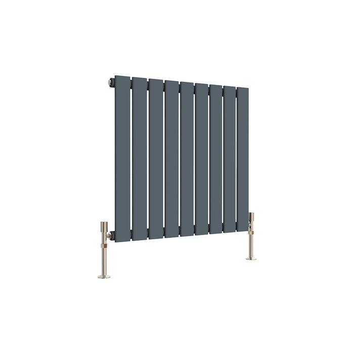 Flat Panel Anthracite & White & Black Horizontal Designer Radiator