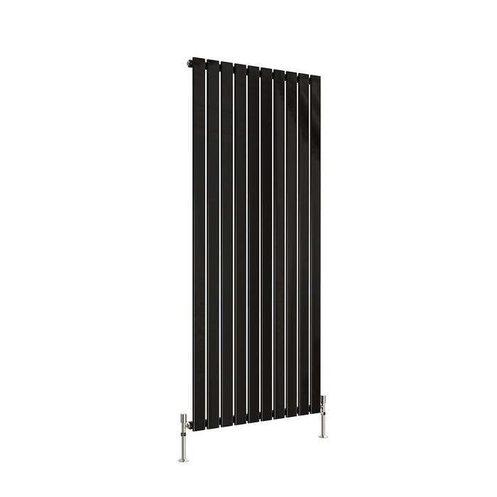 Tall Vertical Flat Panel Anthracite & White & Black Central Heating Radiator