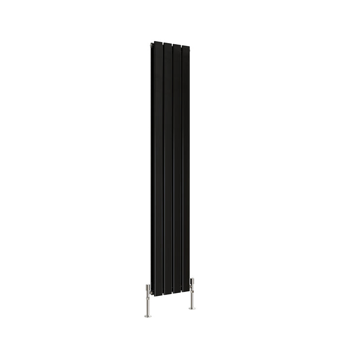 Tall Vertical Flat Panel Anthracite & White & Black Central Heating Radiator