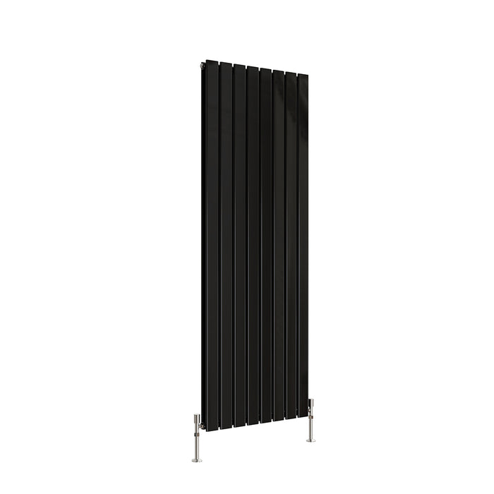 Tall Vertical Flat Panel Anthracite & White & Black Central Heating Radiator