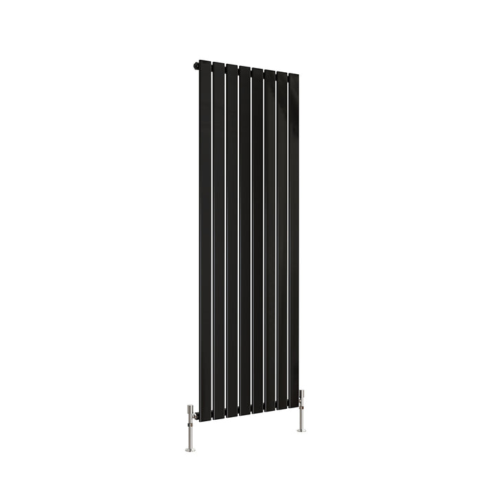 Tall Vertical Flat Panel Anthracite & White & Black Central Heating Radiator