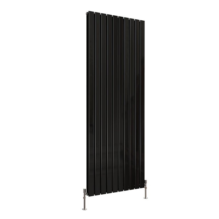 Tall Vertical Flat Panel Anthracite & White & Black Central Heating Radiator