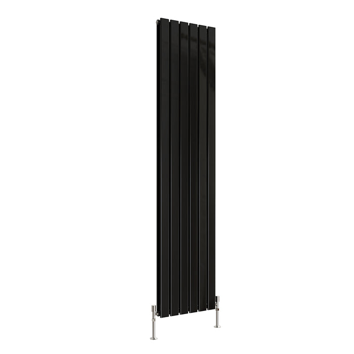 Tall Vertical Flat Panel Anthracite & White & Black Central Heating Radiator