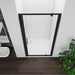 Black Pivot Shower Door, AICA Enclosure,Single Glass Door, Shower Cubicle 700