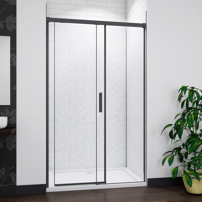 Sliding Shower Single Door 8mm EASY CLEAN Tempered Glass No tray