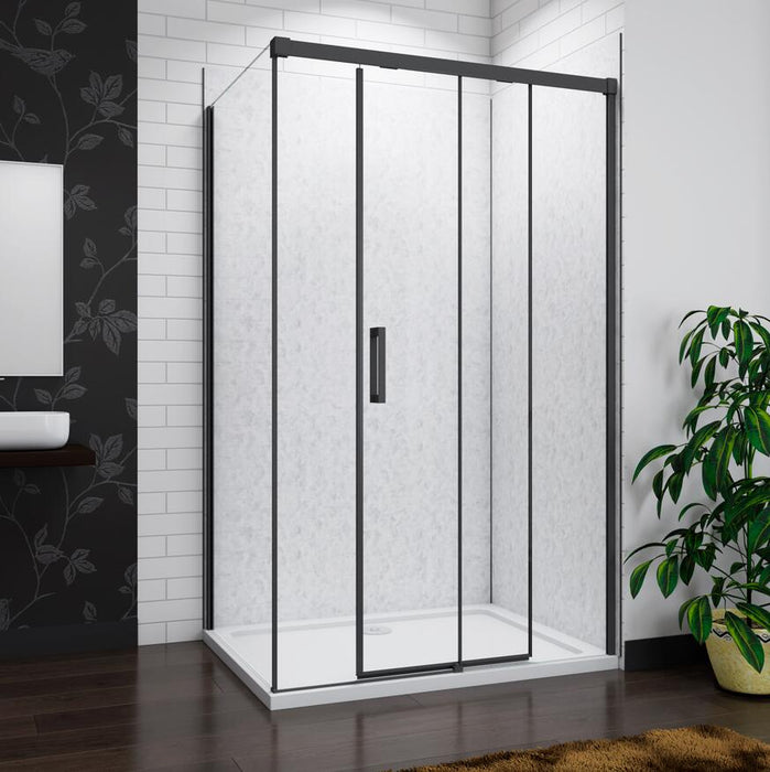 Sliding Shower Enclosure door+side panel EASY CLEAN 8mm Glass Shower tray