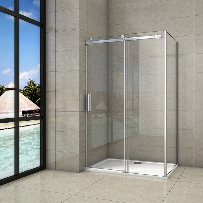 AICA-120x70CM-Frameless-Sliding-Shower-Enclosure-1