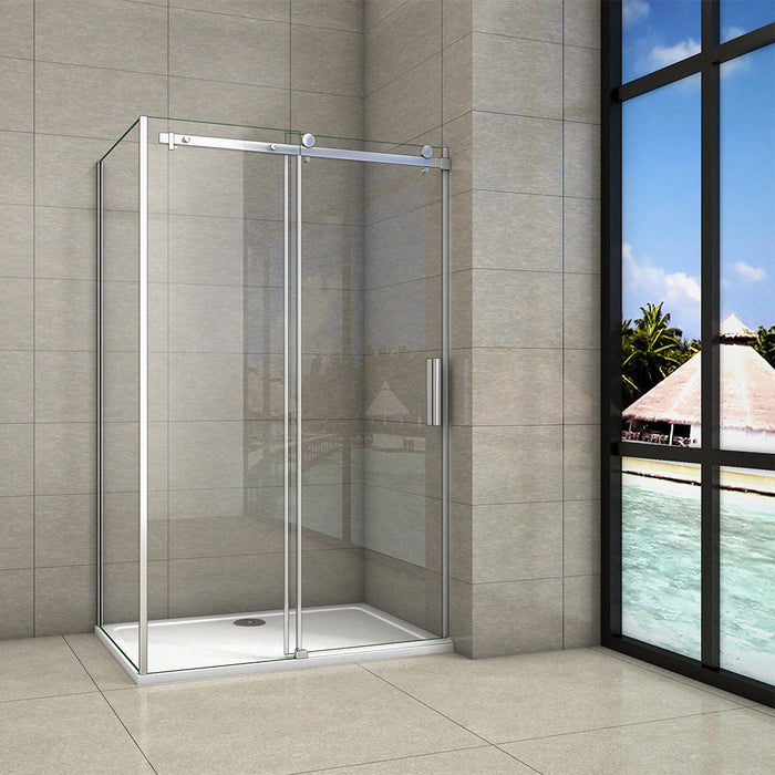 AICA-100x80CM-Frameless-Sliding-Shower-Enclosure-1