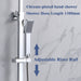 AICA SQUARE SILVER SHOWER SET