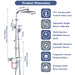 AICA Square thermostatic shower mixer