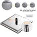 AICA  square chrome shower set