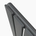 single anthracite flat panel radiator detail