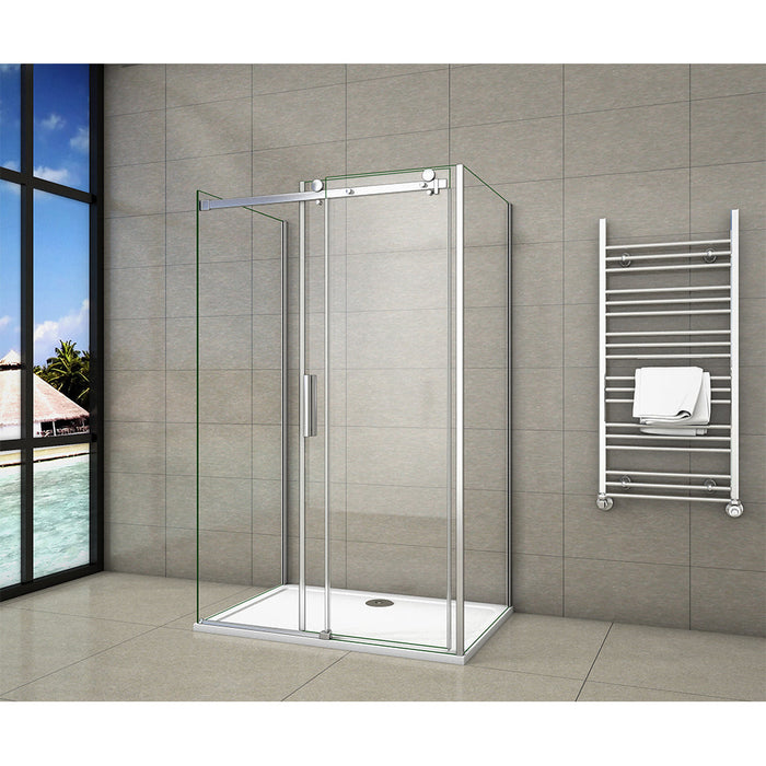 AICA-bathrooms-Frameless-Sliding-shower-Enclosure-double-side-panel-140x70cm-3