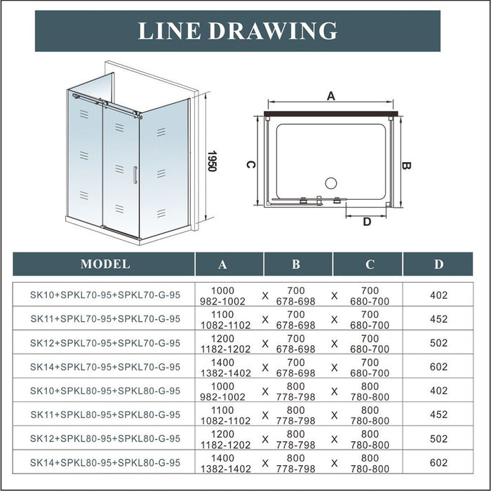 AICA-bathrooms-Frameless-Sliding-shower-Enclosure-double-side-panel-120x80cm-7