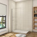 800 - 1200 Walk in Shower Wet Room screen Easy Clean NANO Clear Tempered Glass, 8