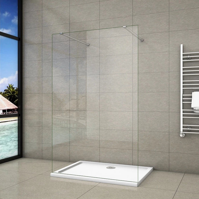 Walk in Shower screen, 8 Nano Easy Clean Tempered Glass, 185 195 200