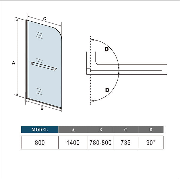 AICA shower enclosure shower door