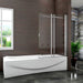 pivot Sliding Bath Shower screen, 900x1400