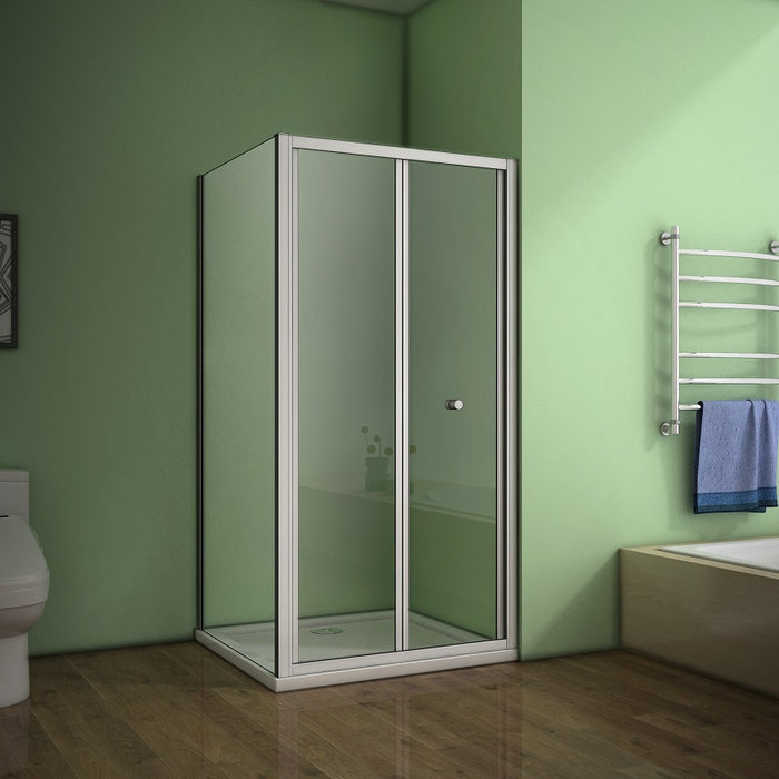 900 Bifold AICA shower enclosure, Cubicle Door,side Panel,Tray