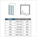 AICA-bathrooms-Bi fold-Shower-Glass-Door-1000mm-4