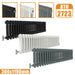 2Column Traditional Cast Iron Style radiator Horizontal 300x1190 White Anthracite Vintage Rads