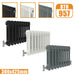 Column Traditional Cast Iron Style Rads Horizontal 300x425 White Anthracite Vintage Radiator