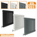 2Column Traditional Cast Iron Style radiator Horizontal 600x605 White Anthracite Vintage Rads