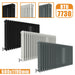 3Column Traditional Cast Iron Style radiator Horizontal 600x1190 White Anthracite Vintage AICA Rads