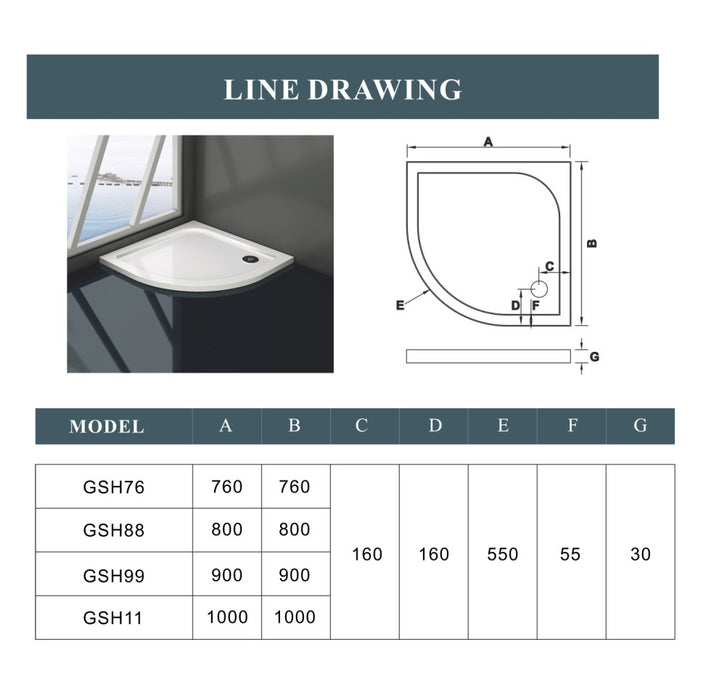 AICA shower enclosure shower door