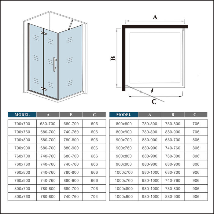 AICA shower enclosure shower door