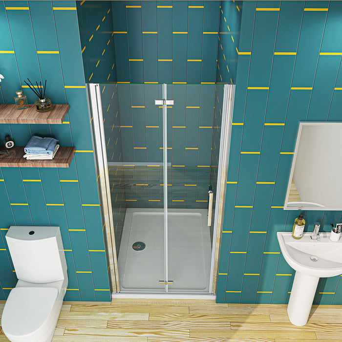 AICA-bathrooms-Frameless-bi fold-Shower-Enclosure-Door-5