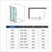 AICA shower enclosure shower door