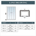 AICA shower enclosure shower door