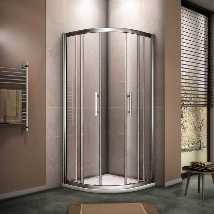 Quadrant shower, AICA shower enclosure, Glass Sliding Door 8 Nano Easy Clean Clear Tempered Glass,