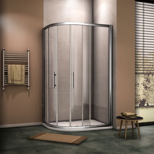 8mm NANO Glass,Chrome Offset Quadrant shower, AICA shower enclosure,Sliding door