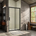 1950 Black Shower sliding door single door 8mm easy clean Glass,