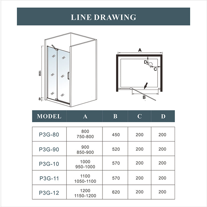 AICA shower enclosure shower door