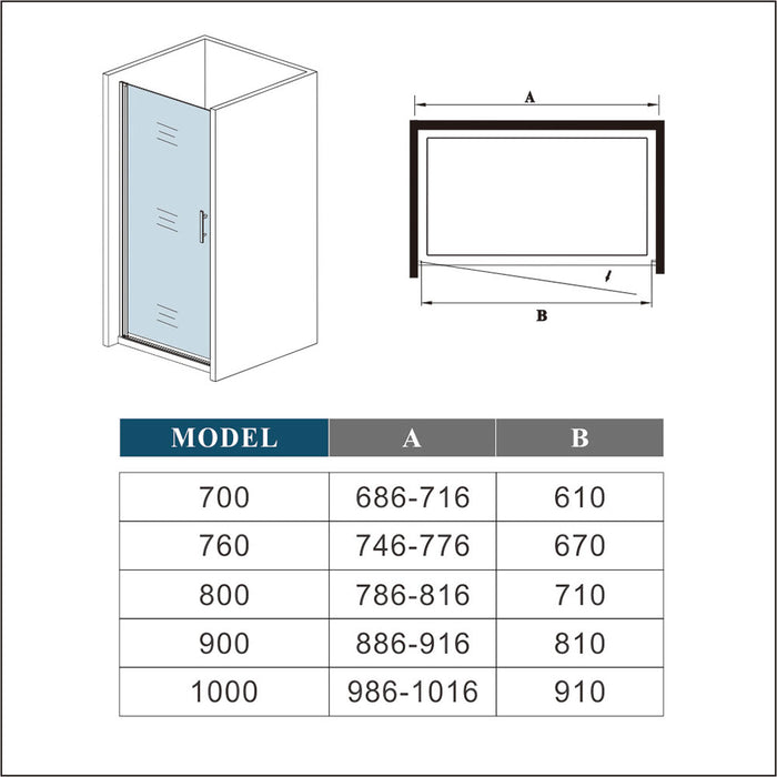 AICA shower enclosure shower door