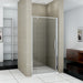 Pivot Shower, door, 1850 Single Door Shower Bath Enclosure Chrome