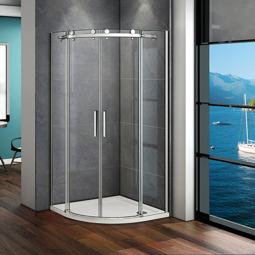 900x900x1950 Quadrant shower, AICA shower enclosure, Corner Cubicle Big Rollers