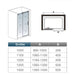 AICA shower enclosure shower door