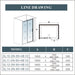 AICA shower enclosure shower door