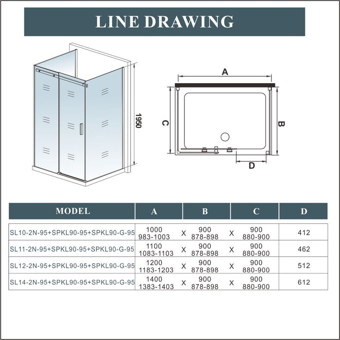 AICA shower enclosure shower door