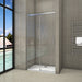 Sliding AICA shower door, 1950 Chrome Shower Stone Tray